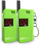 BACtrack Keychain Breathalyzer - Green (2 Pack) | Ultra-Portable Pocket Keyring Alcohol Tester for Personal Use