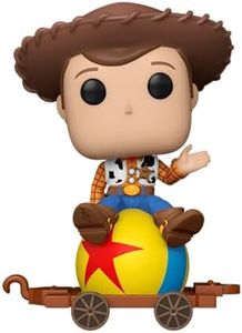 Funko Pop! Trains: Disney 100 - Woody - Disney Pixar: Toy Story - Exclusivité Amazon - Figurine en Vinyle à Collectionner - Idée de Cadeau - Produits Officiels - Jouets pour Les Enfants et Adultes