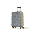 Aristocrat Comet 8 Wheel Cabin (Small Size) Hard Case Trolley Bag | Combination Lock | Tough and Durable Polycarbonate Luggage | 3 Year International Warranty | 56 CM Suitcase for Travel | Grey