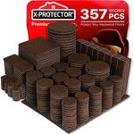 X-PROTECTOR 357 pcs Premium Huge Pack Felt Furniture Pads! Huge Quantity of Felt Pads Furniture Sliders with Many Big Sizes – Your Ideal Wood Floor Protectors. Protect Your Hardwood & Laminate Floor!