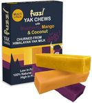 Fuzzl Yak Chews for Dogs Blueberry Mango Coconut 3 Pack - Natural Dog Treats with Himalayan Yak Milk - Yak Chew No Hide Dog Food Natural Dog Chews Long Lasting Dog Dental Sticks and Dog Dental Chews