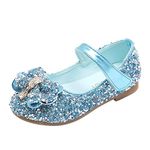 8 Girls School Shoes,Girls' Glitter Mary Jane Shoes Baby Girl Shoes Girls Sparkly Ballerina Flat Dress Shoes School Shoes for Girls Shoes for Girls Blue