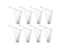 20Pcs Clear Plastic Tablecloth Clips Spring Loaded Tablecover Table Cloth Clip Clamp Holder for Home Party Picnic