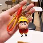 ginoya brothers Cartoon Characters Keychain for Girls Boys, Cute Silicon Keychains Accessories Keyring Key Purse Backpack Car Charms for Kids Gifts. (SINCHAIN RED)