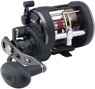 PENN Warfare Level Wind Conventional Nearshore/Offshore Fishing Reel, HT-100 Star Drag, Max of 15lb | 6.8kg, Made with Corrosion-Resistant Graphite Frame, WAR20LW, Multi