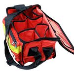 JFA Medical Red Haversack Emergency First Aid Bag with Front Pocket - Empty