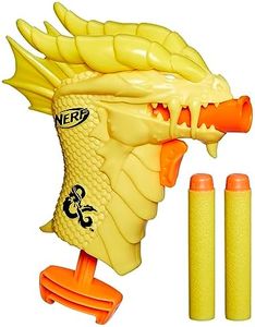 NERF MicroShots Dungeons & Dragons Palarandusk Blaster, 2 Elite 2.0 Darts, Kids Outdoor Games, D&D Blaster Toys for Ages 8 and Up