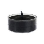 Zest Candle 50-Piece Tealight Candles, Black