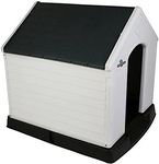 Confidence Pet XL Waterproof Plastic Dog Kennel Outdoor House Extra Large Grey