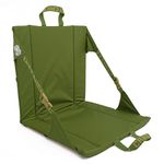 Crazy Creek Original Chair Perfect for Stadium Seats, Camping, Hiking & More, on All Terrains, Adjustable Straps, Lightweight Design, Water-Resistant, Army Green