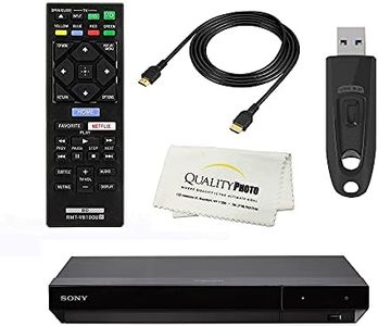 Sony UBPX700 4K Ultra HD Home Theater Streaming Blu-ray DVD Player Built in Wi-Fi - Remote Control - High Speed 6 Foot 4K HDMI Cable - Ultra USB Flash Drive 64GB