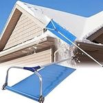 21FT Snow Roof Rake ,Snow Roof Rake With Wheels And Adjustable Extended Handle,Fast Roof Snow Removal, For Cedar Shake Roof, Metal, Tile Roof, Single Storey And Cabins Roof