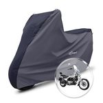 Neodrift 'SuperMax' Bike Cover Suitable for Bajaj Avenger 220 Street (All-Weather Motorcycle Protection, Water & UV Resistant, Dustproof, Windproof) (Colour: Black - D.Gray)