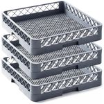 Generic Chefin Full-Size Dishwasher Flatware Rack, Polypropylene All Purpose Flatware and Cooking Utensils Tools Cups Bowls Rack, Dish Storage Basket, Soft Grey (3), DR-2TYPE