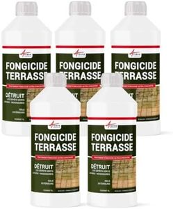 Fongicide, anti dépôt vert, concentré, pour terrasse et sols, élimine, algues et lichens, anti-mousse - 5 L (5 x 1L) - ARCANE INDUSTRIES