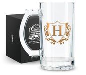 Personalized Beer Gifts for Men Beer Lovers - 17 oz Heavy Beer Stein Mug with Handle for Boss as Birthday Christmas Gift - H