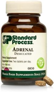 Standard Process- Adrenal Desiccated/Adrenal Support for Energy Production, Immune System Function and Adrenal Health, Gluten Free, 90 Tablets