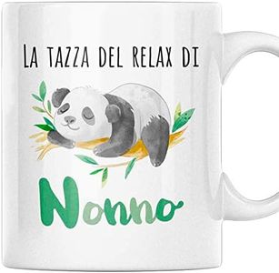 Vulfire Nonno Tazza Regalo uomo compleanno Idea originale Idee Regali per lui per Natale festa del Papà, Nonno in relax (Nonno, Ceramica)
