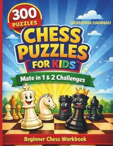 Chess Puzzles for Kids: 300 Mate in One & Mate in Two Exercises – Beginner Chess Tactics Workbook (Chess books for kids)
