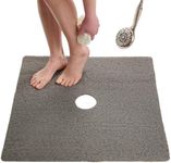 Enkosi Loofah Shower Mat with Drain