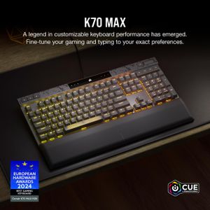 CORSAIR K70 MAX RGB Mechanical Gaming Keyboard – Customizable Lighting