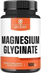 Magnesium Glycinate Supplement with 20% Purified - 500mg for Bone Health, Immunity & More - 90 Capsules - Providing 100mg Elemental Magnesium