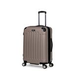 Kenneth Cole Reaction Renegade 24-Inch Lightweight Hardside 8-Wheel Spinner Expandable Checked Suitcase, Champagne