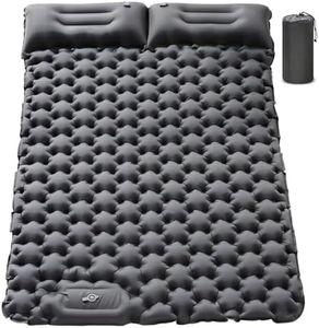 Double Sleeping Pad Camping, Self Inflating 10CM Extra-Thick, Waterproof Inflatable Mat with Built-in Foot Pump, Portable for Backpacking, Hiking, Tent, Beach, Picnic, Roadtrip