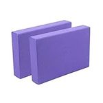 Yoga-Mad EVA Yoga Block, Set of 2, High Density Non Slip Block for Yoga, Pilates and Home Workouts, 30cm x 20cm x 5cm