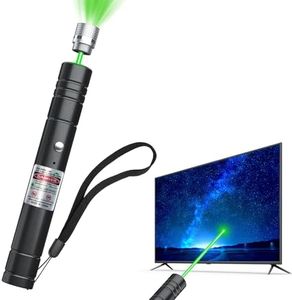 trunkhouse [Professional] Rechargeable Green Laser Pointer High Power Green Beam Light Long Distance Range for TV/LED/LCD Screens Tactical Flashlights Presentation Office/Classroom/Outdoors [203] (1)