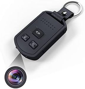 Jigayao 1080p Car Key Mini Security Hidden Spy Camera for Video and Photos,Motion Detection Night Vision Keychain Spy Camera Sport Mini Camcorder-No Audio