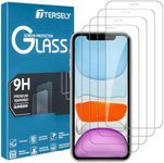 T Tersely [4 Pack] Tempered Glass Screen Protector for iPhone 11/ iPhone XR (6.1 inch), 9H Hardness Case Friendly Screen Protectors Anti-Scratch Film Guard