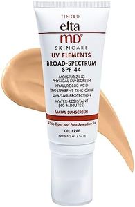 EltaMD UV Elements Tinted Sunscreen Moisturizer, SPF 44 Tinted SPF Moisturizer for Face and Body, Lightweight Oil Free Formula, Great for Using Under Makeup and Sensitive Skin Types, 2.0 oz Tube