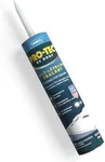 Camco Self-Leveling RV Roof Sealant | Creates a Strong Seal Along Your RV's Roof Edges, Vent Pipes & Air Vents | Easy to Apply | for Horizontal Applications (41464), White