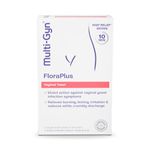 Multi-GYN FloraPlus - Treats Symptoms of Thrush, Burning, itching and Irritation - Fast Relief in 10 Minutes with prebiotics and lactic Acid – Clinically Proven - 5 Single dose Tubes