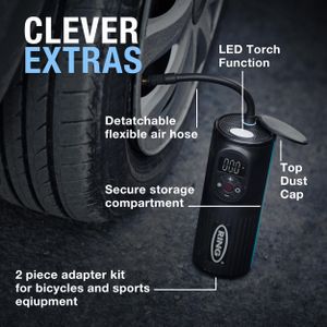 Ring TyreInflate Go 2 Cordless Tyre Inflator – Portable Air Pump