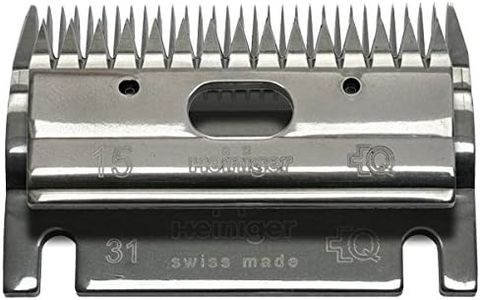 Heiniger 703 530 - Ricambio per tosatrice - Lama Heniger 703 530 superiore 15 denti, inferiore a 31 denti, altezza di taglio 2-4 mm