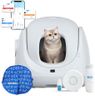Catlink Baymax-Lite Litière autonettoyante pour Chat contrôle de la santé de Votre Chat télécommande APP, Anti-Blocage, Anti-Odeur, 4 Modes de Nettoyage, Convient pour Les Chats de 1,5 à 10 kg