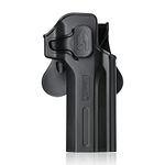 BLUEBLUE Amomax Adjustable Tactical Holster for Fits Desert Eagle/Tokyo Marui/WE/HFC/KWC/Cybergun Desert Eagle - (Black) Right-handed