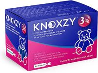 KNOXZY Hypertonic Saline Inhalation Solution 3%. Inhalation Solution for Adults & Children. Box Contains 30 Single dose vials of 4ml.