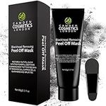 Blackhead Remover Mask For Men & Women - Charcoal Face Mask + FREE APPLICATOR - Peel off Face Mask - Black Blackhead Cleanser Purifying Mask, Blackhead Extractor, Blackhead Removal Cream, Exfoliating