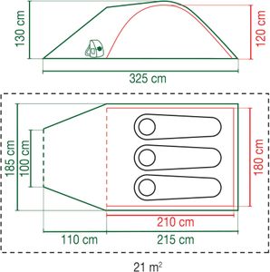 Coleman Kobuk Valley 3 Plus BlackOut Bedroom Tent – 3-Person Waterproof Dome