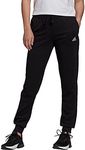 Adidas Women's Linear French Terry Core Pants, Large, Black/White