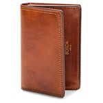 Bosca Mens Dolce Collection - Full Gusset Two-Pocket Card Case w/I.D.