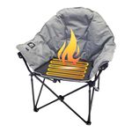 Cozy™ Ultimate Outdoor Heated Chair. Designed in Canada. includes 10,000 mAh Battery Pack. Insulated & Padded for Ultimate Comfort. Perfect for camping, backyard, watching kids sports.