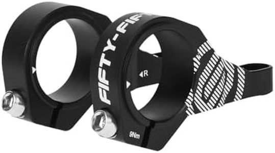 FIFTY-FIFTY Direct Mount Mountain Bike Stem, Fit for 31.8mm Handlebar Clamp, MTB Stem for All Mountain, Downhill, Enduro, Freeride (Black, 45mm)