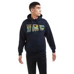 Unknown Men's Logo Hoodie Hooded Sweatshirt, Navy, L UK