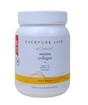 Everpure Life Korean Hydrolysed Marine Collagen Powder with added Vitamin C and Hyaluronic Acid for Healthy, Glowing Skin - Pure Type I Collagen Peptides - No added sugar/flavouring/additives - 300g