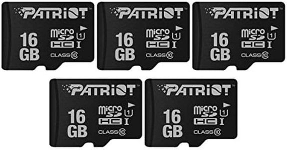 Patriot LX Series Micro SD Flash Memory Card 16GB 5 Pack