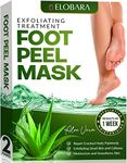 Foot Peel Mask, 2 Pack, Exfoliating Dead Skin and Calluses for Baby Soft Feet, Smooth Silky Skin, Repair Cracked Heels Painlessly, Leave Your Feet Moisture and Smooth (Aloe Vera)